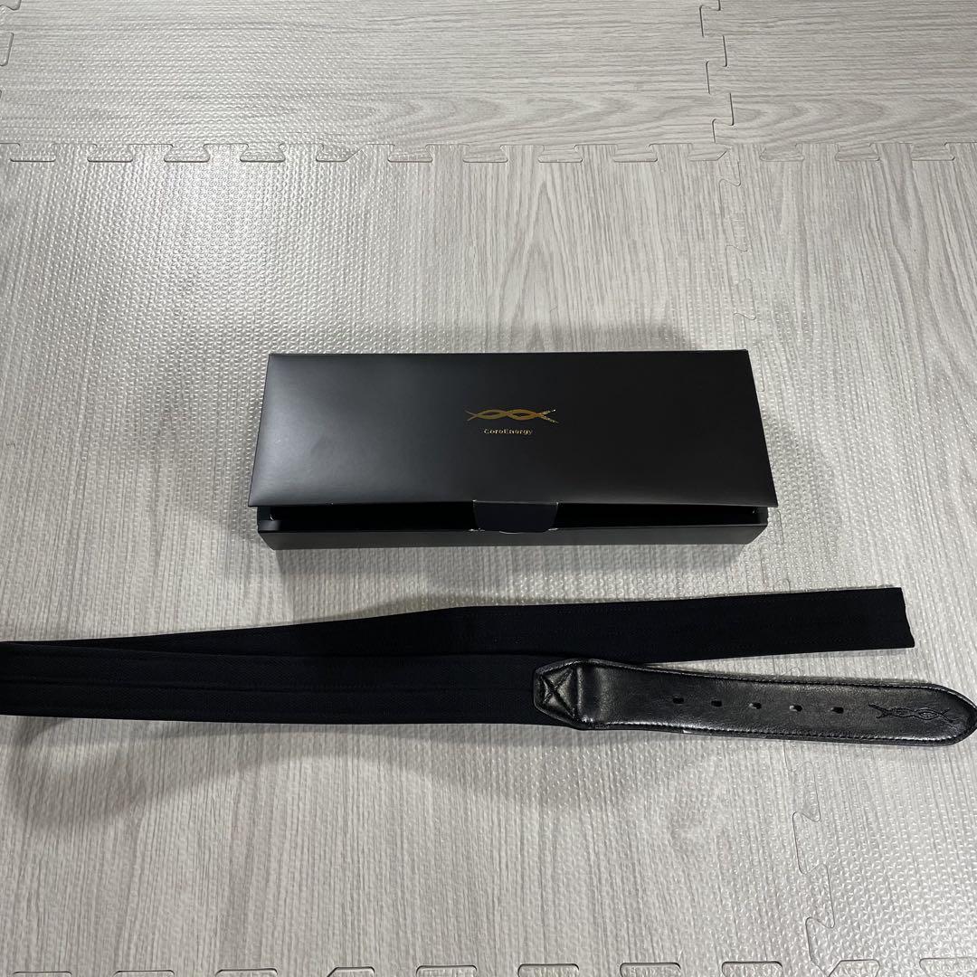 CoreEnergy ブラックレザーベルト ゴールドバックル　野球　スポーツ