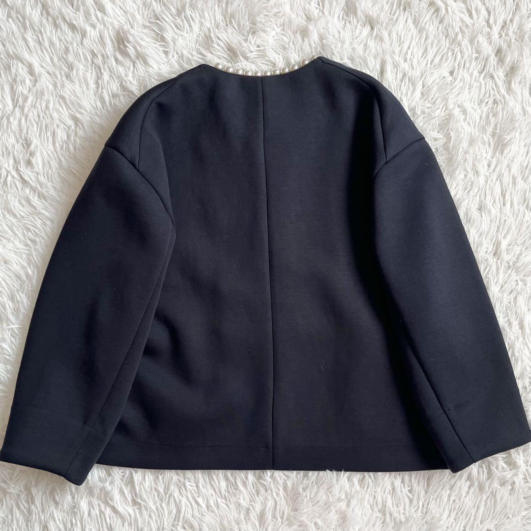 【タグ付き】　アルページュストーリー　パール付ダンボールジャケット　2way　紺