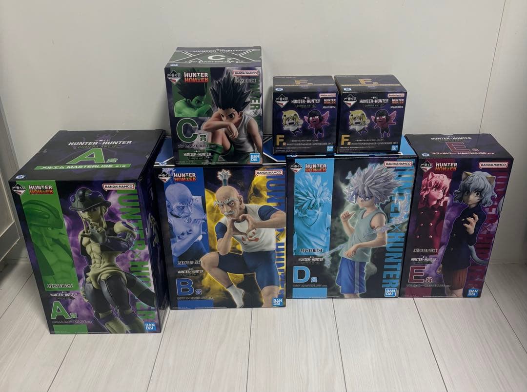 一番くじ　ハンターハンター　A、B、C、D、Ｅ、F フィギュア