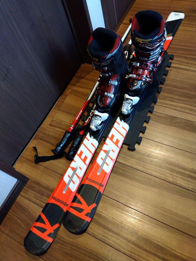 人気機種‼️ROSSIGNOL/学生・大人用/スキーセット/メンテ・WAX済み✔