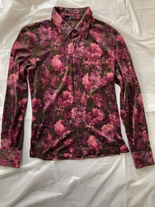 CUSTOM CULTURE カスタムカルチャー 花柄シャツ ベロアシャツ | www