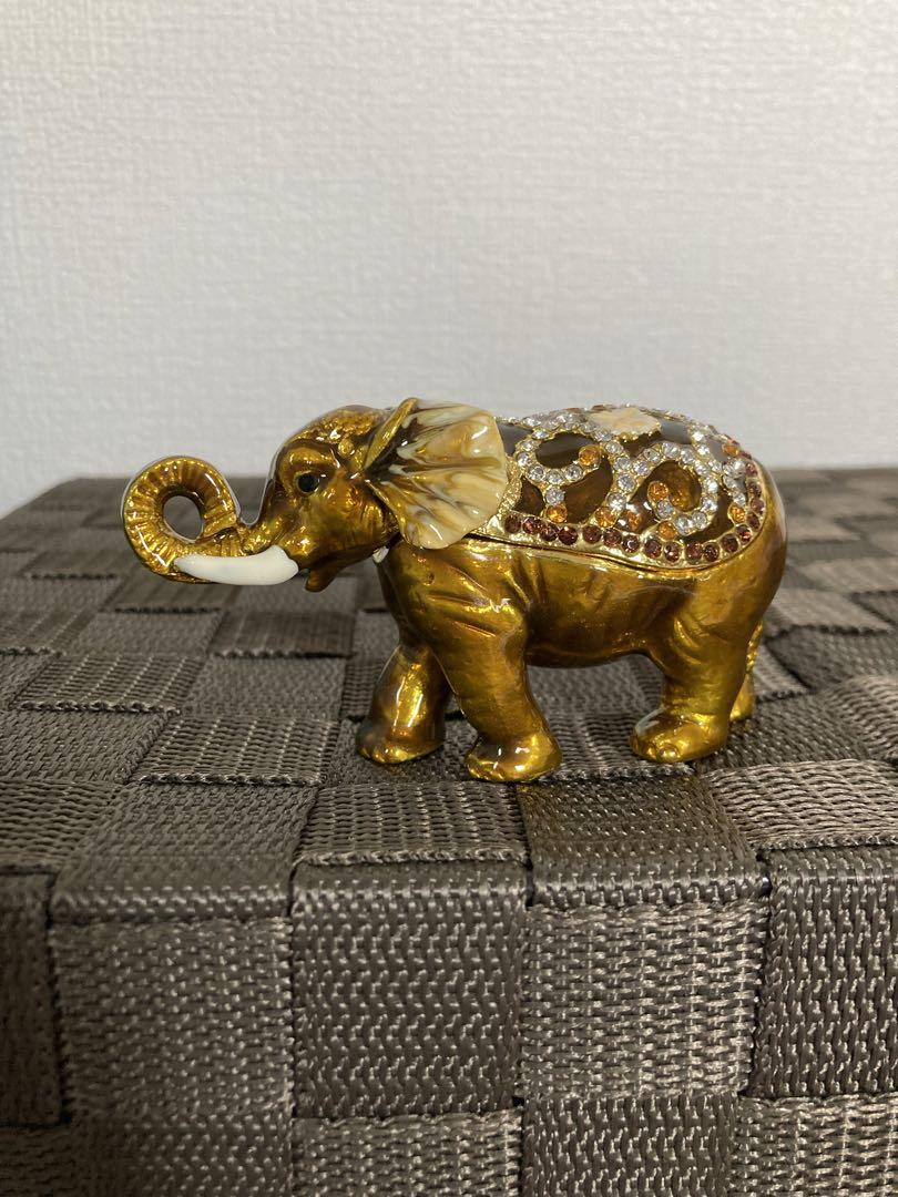 アクセサリーケース　小物入れ　置物　ジュエリーボックス　ぞう　ゾウ　象