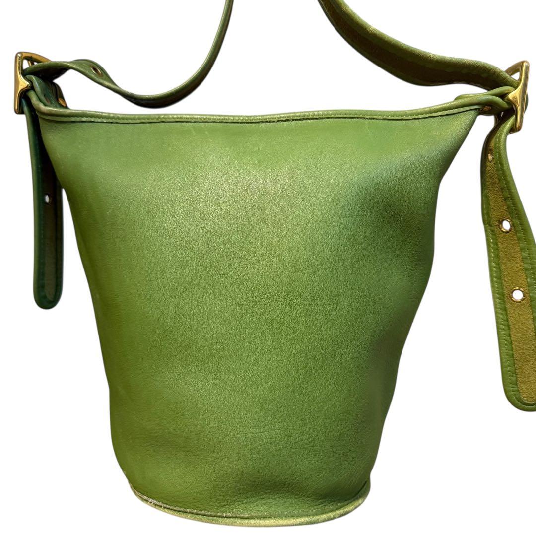 希少✨オールドコーチ ショルダーバッグ バケツ型 レザー カーキ 9953 希少✨オールドコーチ ショルダーバッグ バケツ型 レザー カーキ 9953