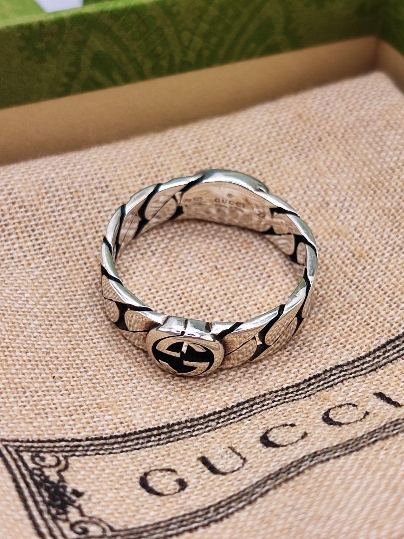 GUCCI グッチ インターロッキング G リング 22号 シルバー 指輪