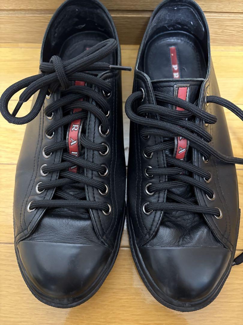 PRADA SPORTS レッグウォーマー PRADA SPORT (プラダ スポーツ) レザーシューズ ハイカット