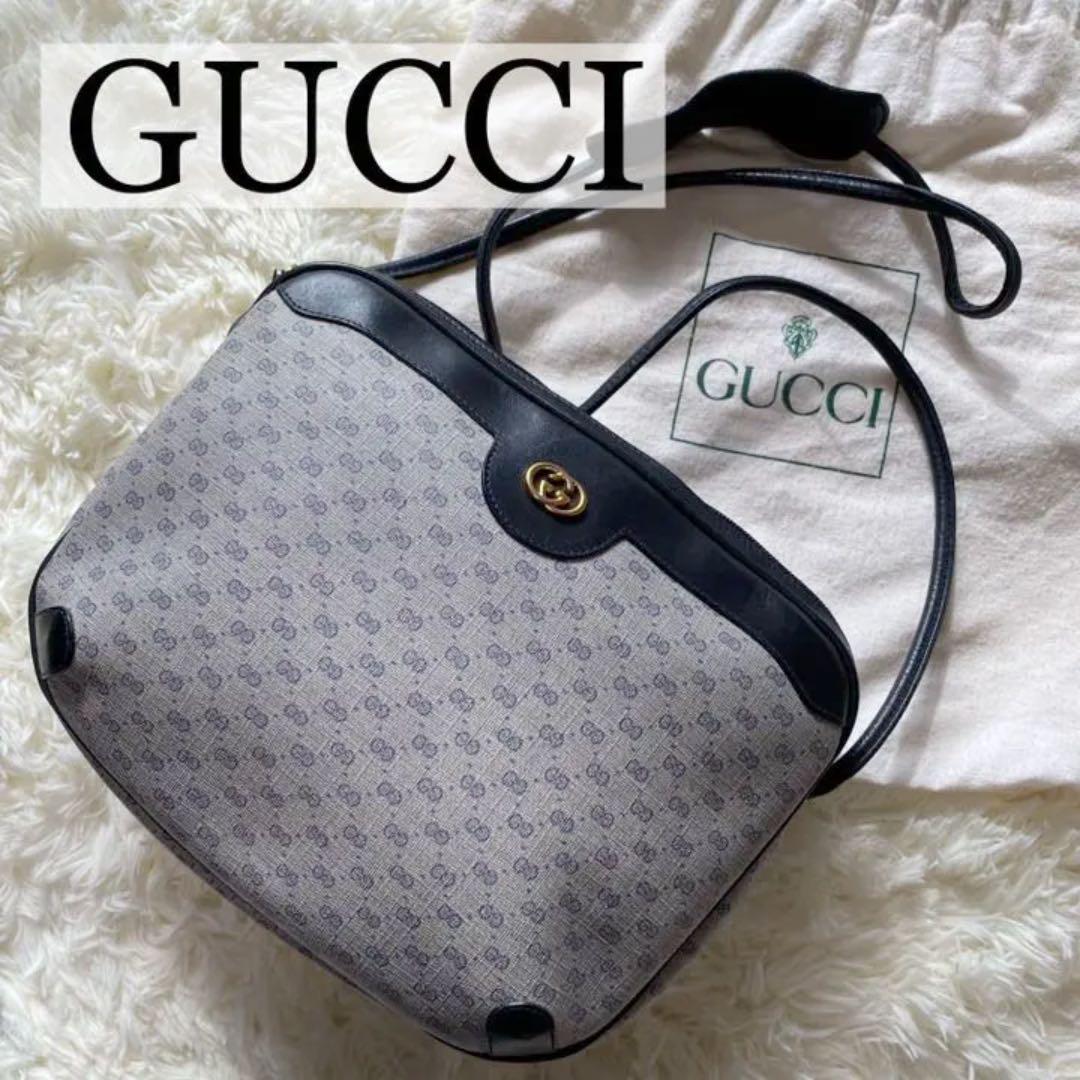 最大の割引 ポシェット ショルダーバッグ GG柄 PVC×レザー グッチ GUCCI 極美品 - ショルダーバッグ