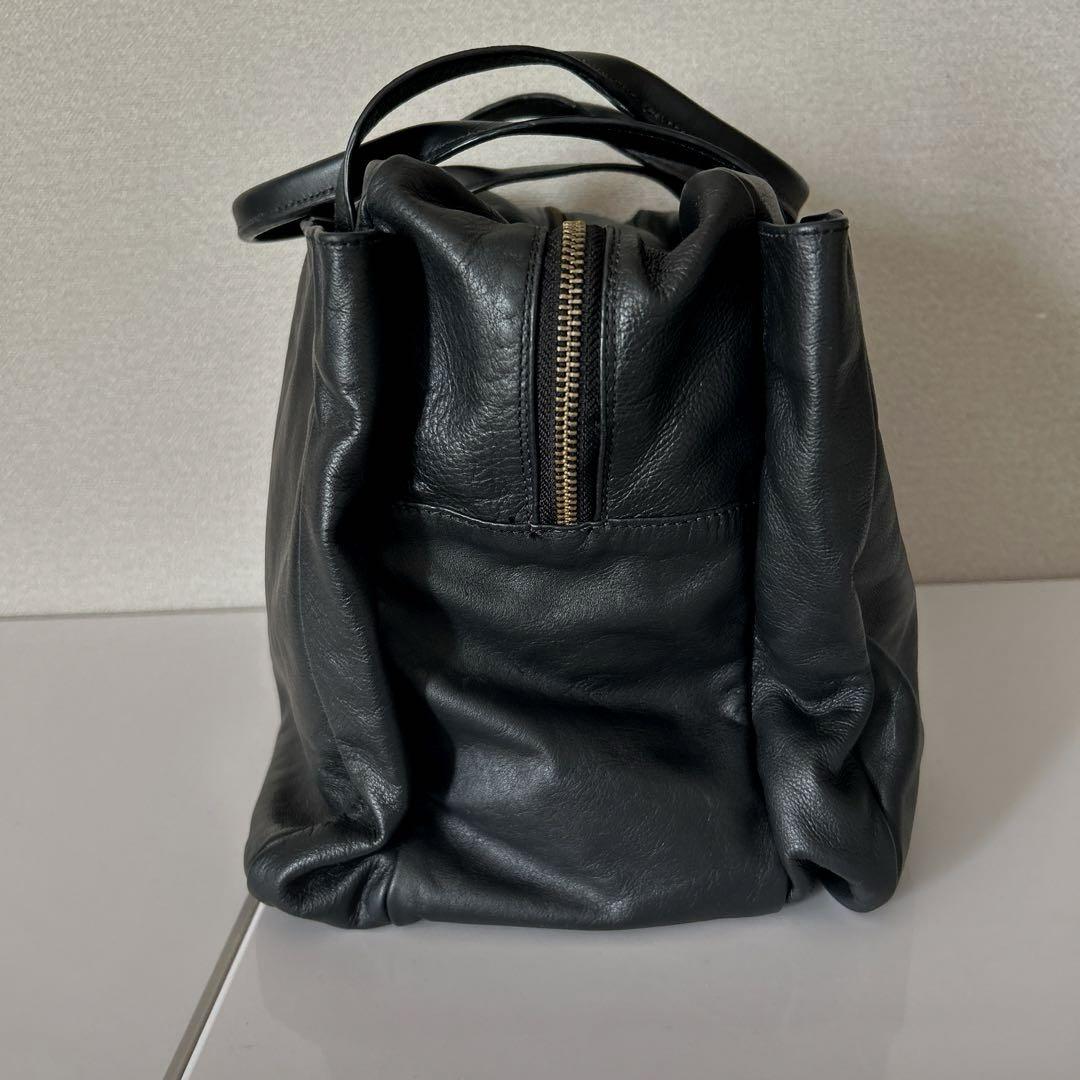 OSKLEN オスクレン レザー トートバッグ ブラック 黒 ハンドバッグ 画像5