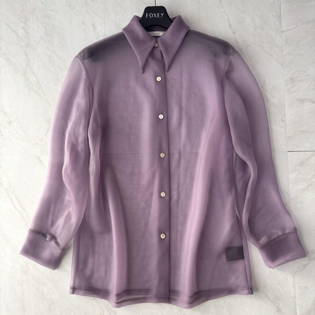 PHEENY/NYLON SMOOTH SHIRT フィーニー　シアー シャツ