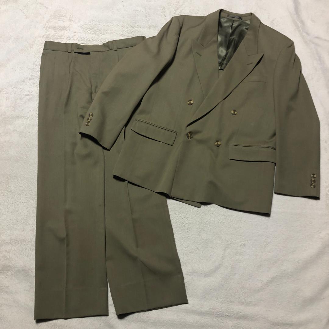 【匿名配送】昭和レトロ 90s ヴィンテージ ダブルスーツセットアップ XL 6,783円