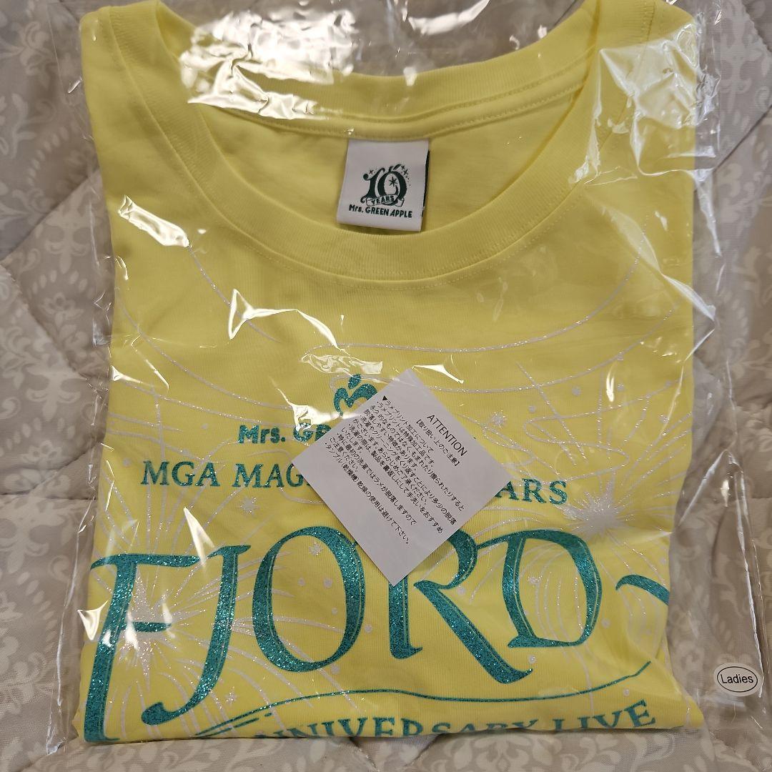 Mrs. GREEN APPLE Tシャツ 限定カラー フィヨルド　クロップド丈ミュージシャン