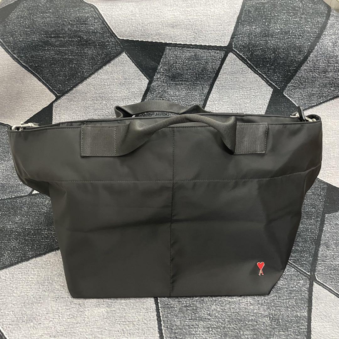 AMI PARIS アミパリス ハートロゴ トートバッグ ブラック