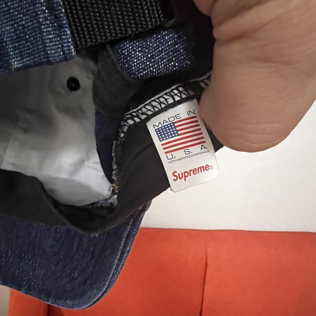 帽子 Supreme Cordura Denim Small Box Blue