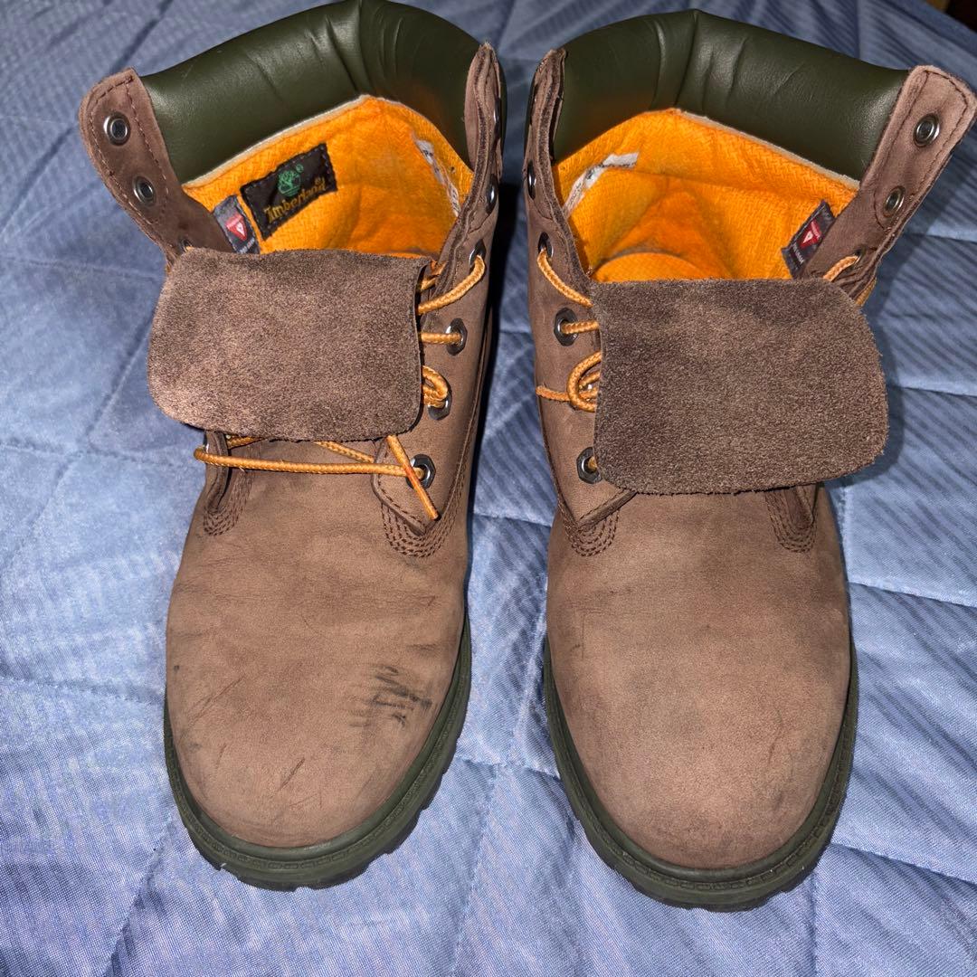 Timberland ブラウン ワークブーツ24.5cm・Timberland