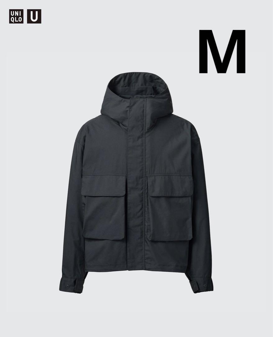 ユニクロ U ユーティリティフーデッドジャケット 黒UNIQLO U