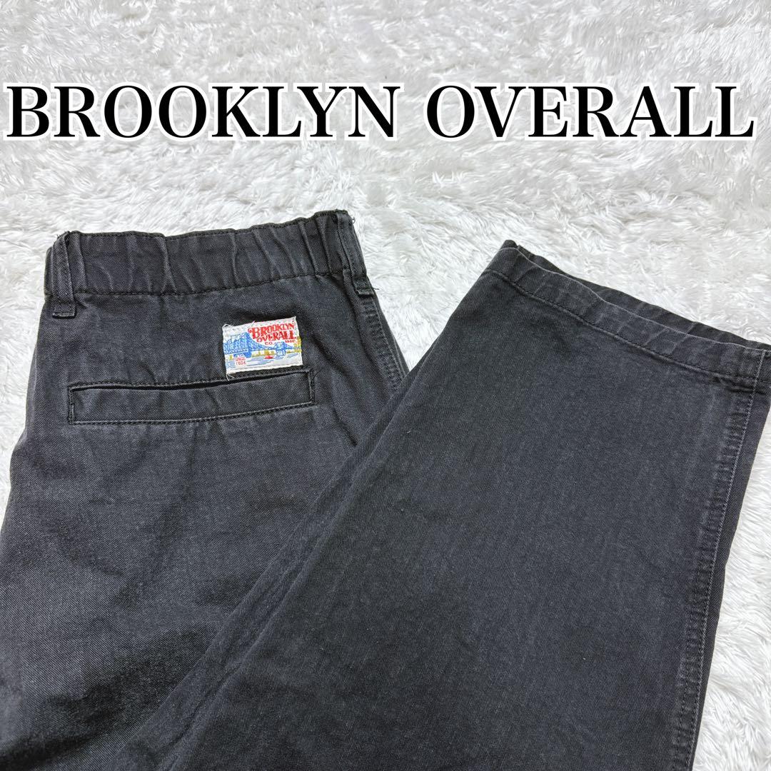 ☆レア☆状態良好☆BROOKLYN OVERALL ブラックデニムイージーパンツ