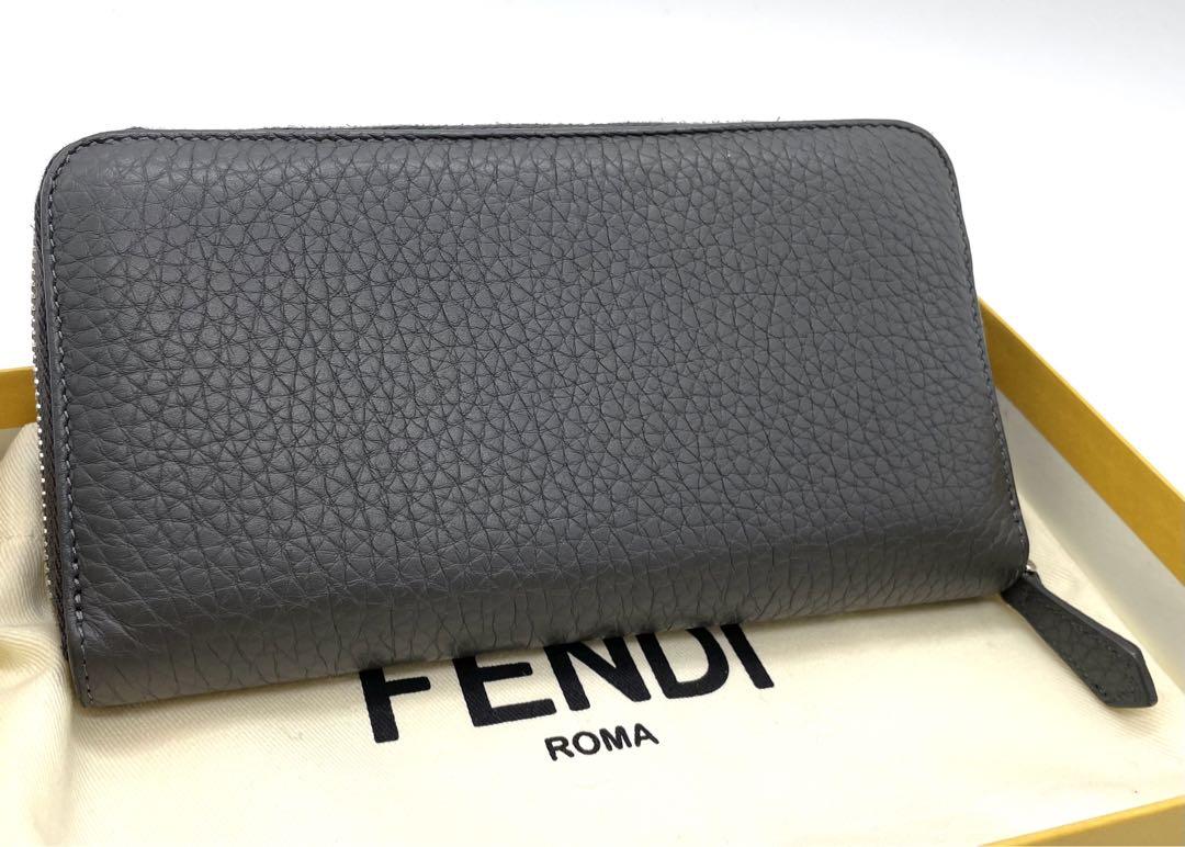 FENDI フェンディ ズッカ ラウンドファスナー 長財布 小物 FENDI フェンディ ズッカ ラウンドファスナー 長財布 小物