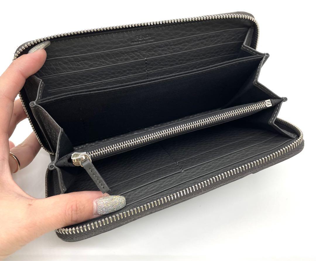 FENDI フェンディ ズッカ ラウンドファスナー 長財布