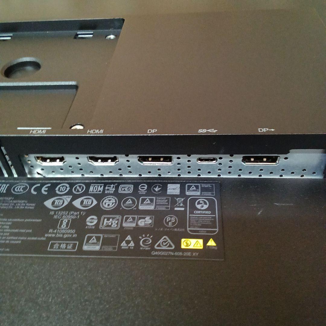27インチ液晶モニターLenovo p27h-10 2019年製【スタンド無】③