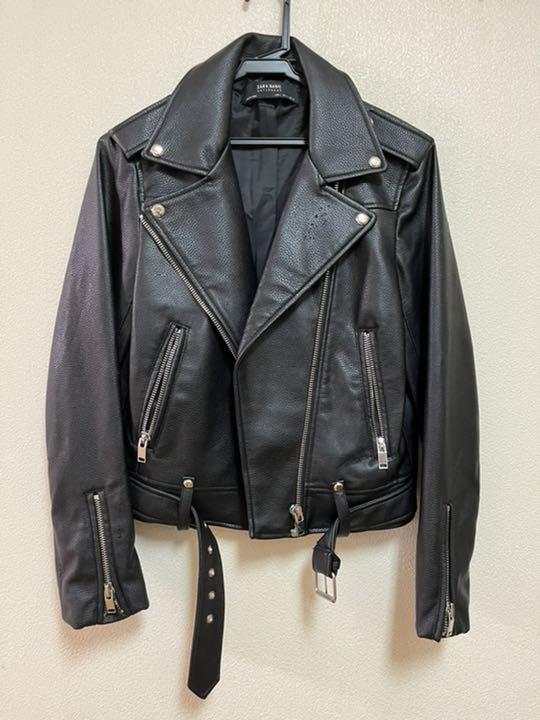 ZARA ライダースジャケット レディース 黒