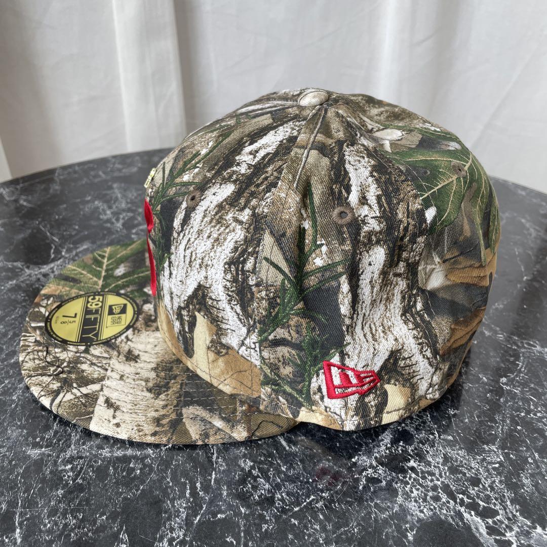 Supreme 59FIFTY 迷彩キャップ サイズ7 5/8 シュプリーム ゴールド クロス エス ロゴ ニューエラ 迷彩