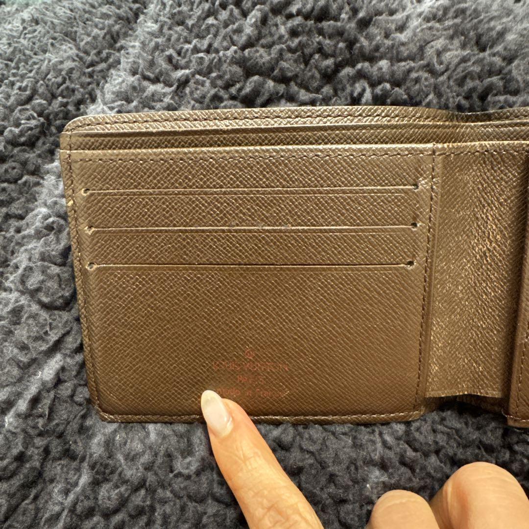 値下げ【本物です！】Louis Vuitton ダミエ 二つ折り財布