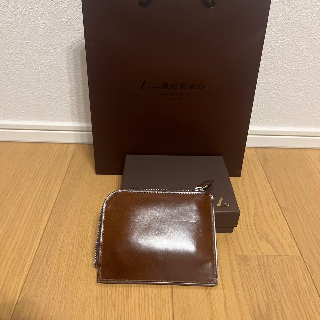 土屋鞄　コードバン コインケース 箱付き