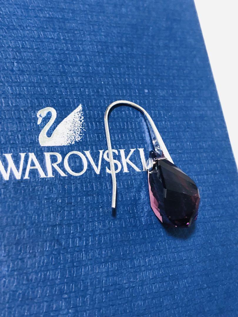 スワロフスキー Swarovski 正規品 大粒 ドロップピアス