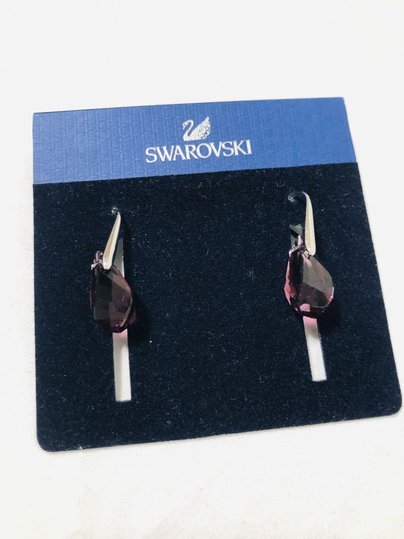 スワロフスキー Swarovski 正規品 大粒 ドロップピアス