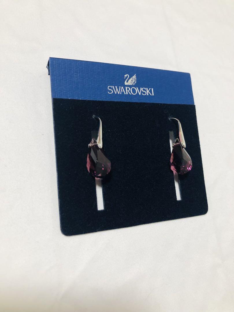 スワロフスキー Swarovski 正規品 大粒 ドロップピアス
