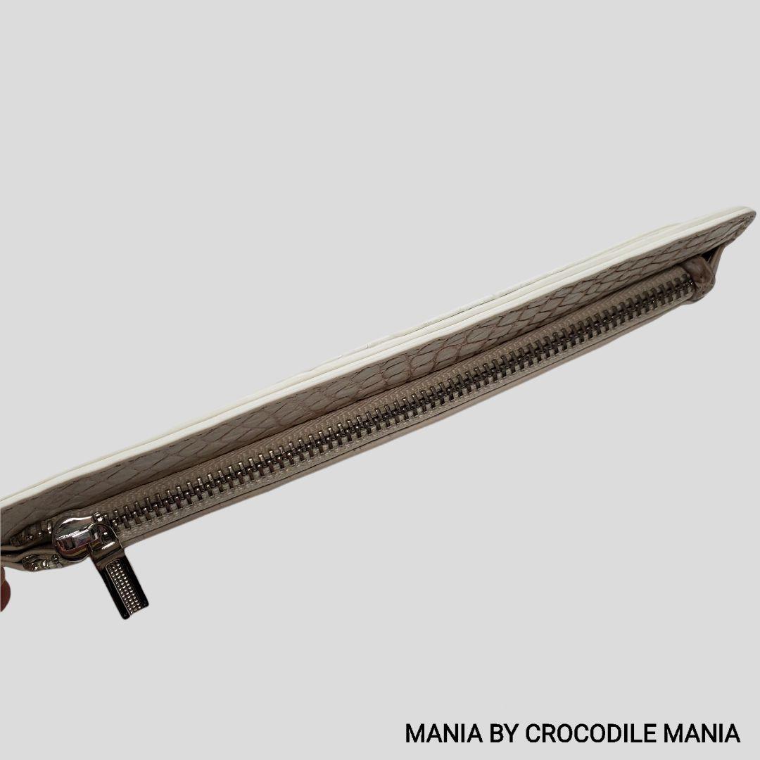 セール好評 ヒマラヤクロコダイル クロコダイル 本革 シルバー② sHmIb-m47227992893 長財布 スリムウォレット 爆買い得価