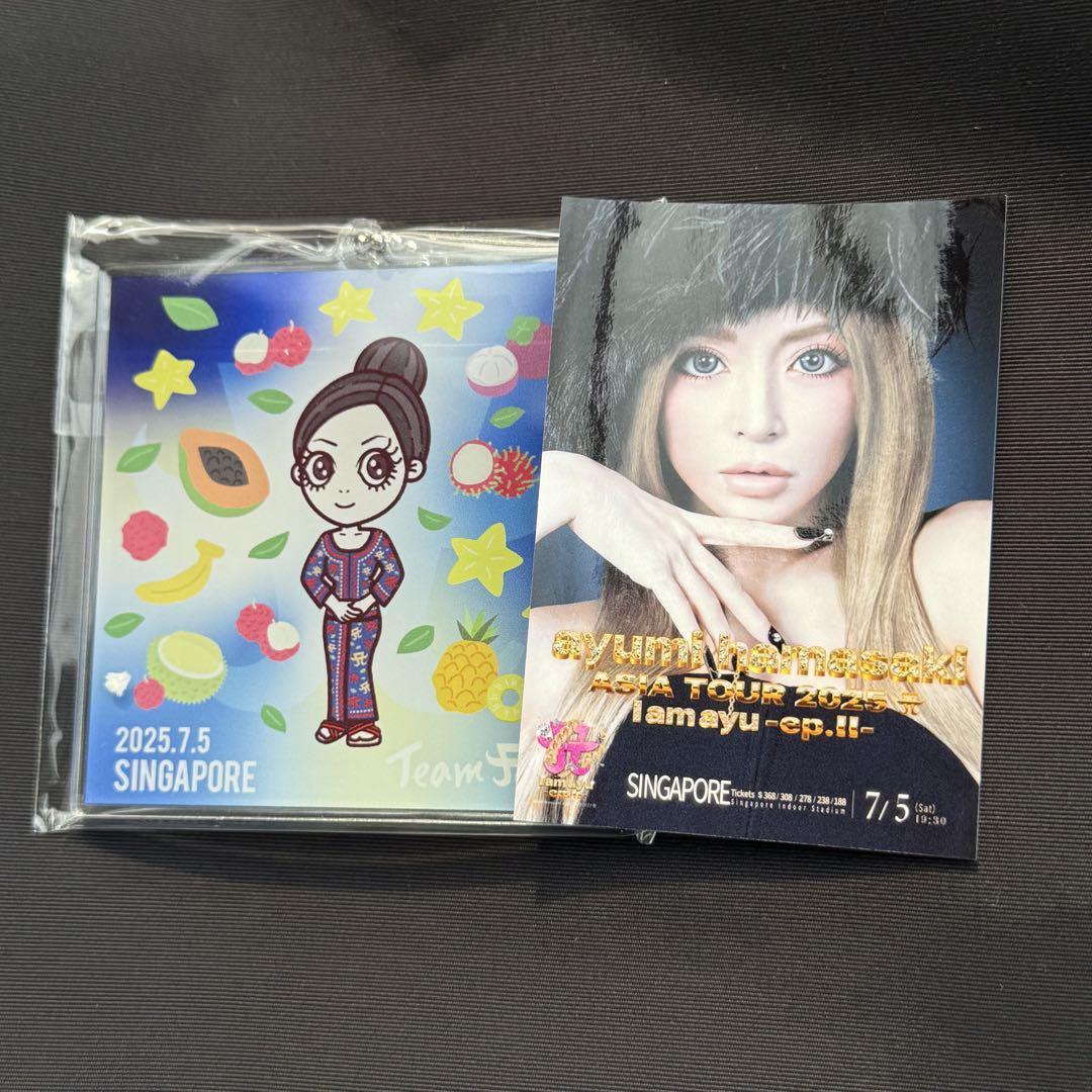 浜崎あゆみ シンガポール アクリルキーホルダー ステッカー 新品 TA