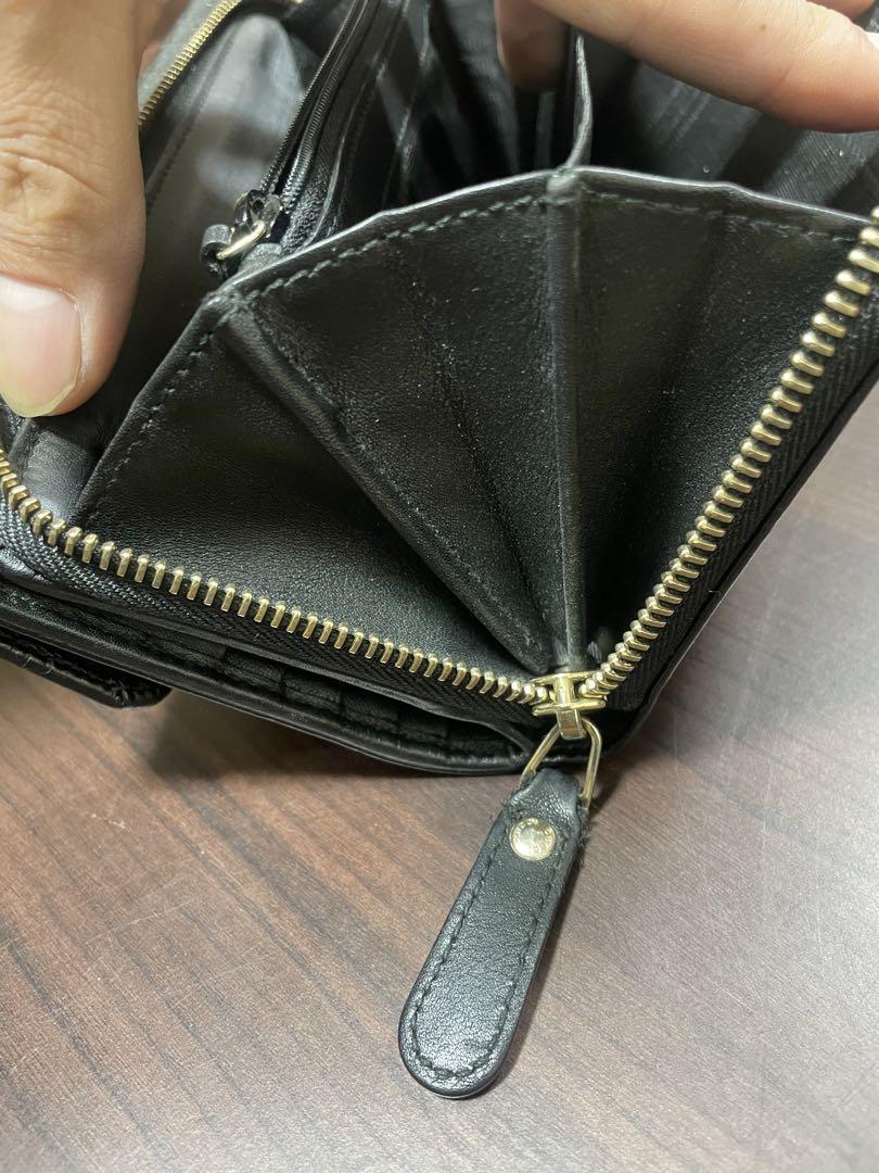 GUCCI 大容量 長財布 シマレザー GGロゴ ラウンドファスナー