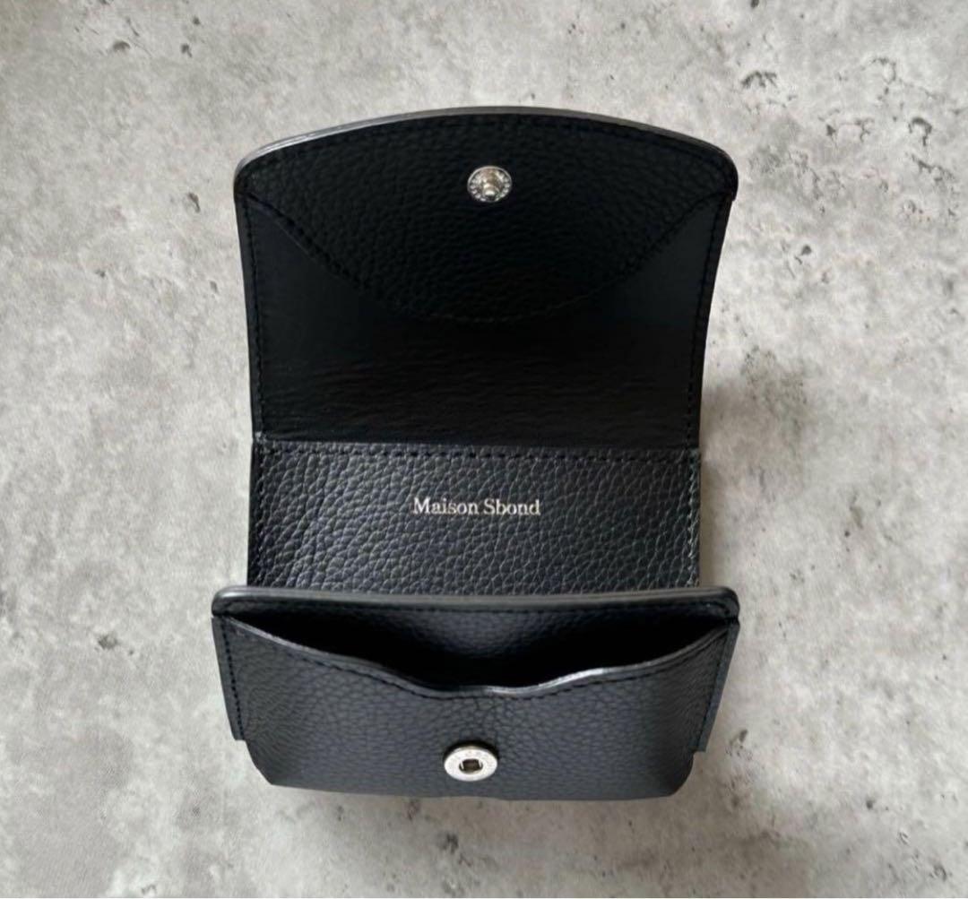192【新品】Maison Sbond 折り財布メゾンエスボンド Amyブラック