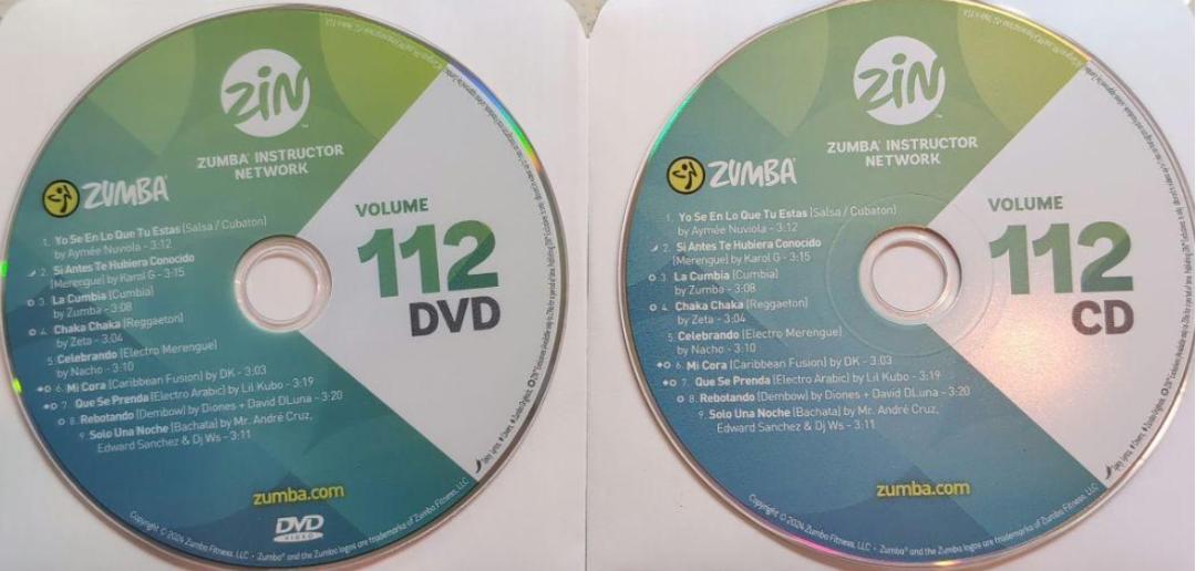 新作ウエア ズンバ 最新版 ZUMBA 112 ZIN CD & DVD スポーツ・フィットネス