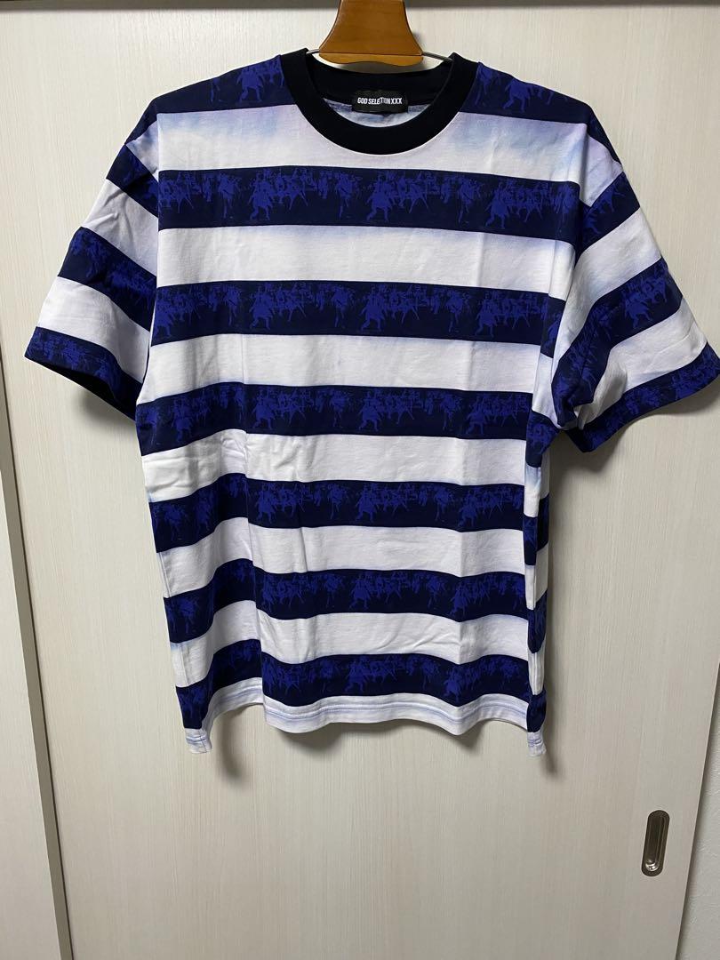 GOD SELECTION 青と白のボーダーTシャツ