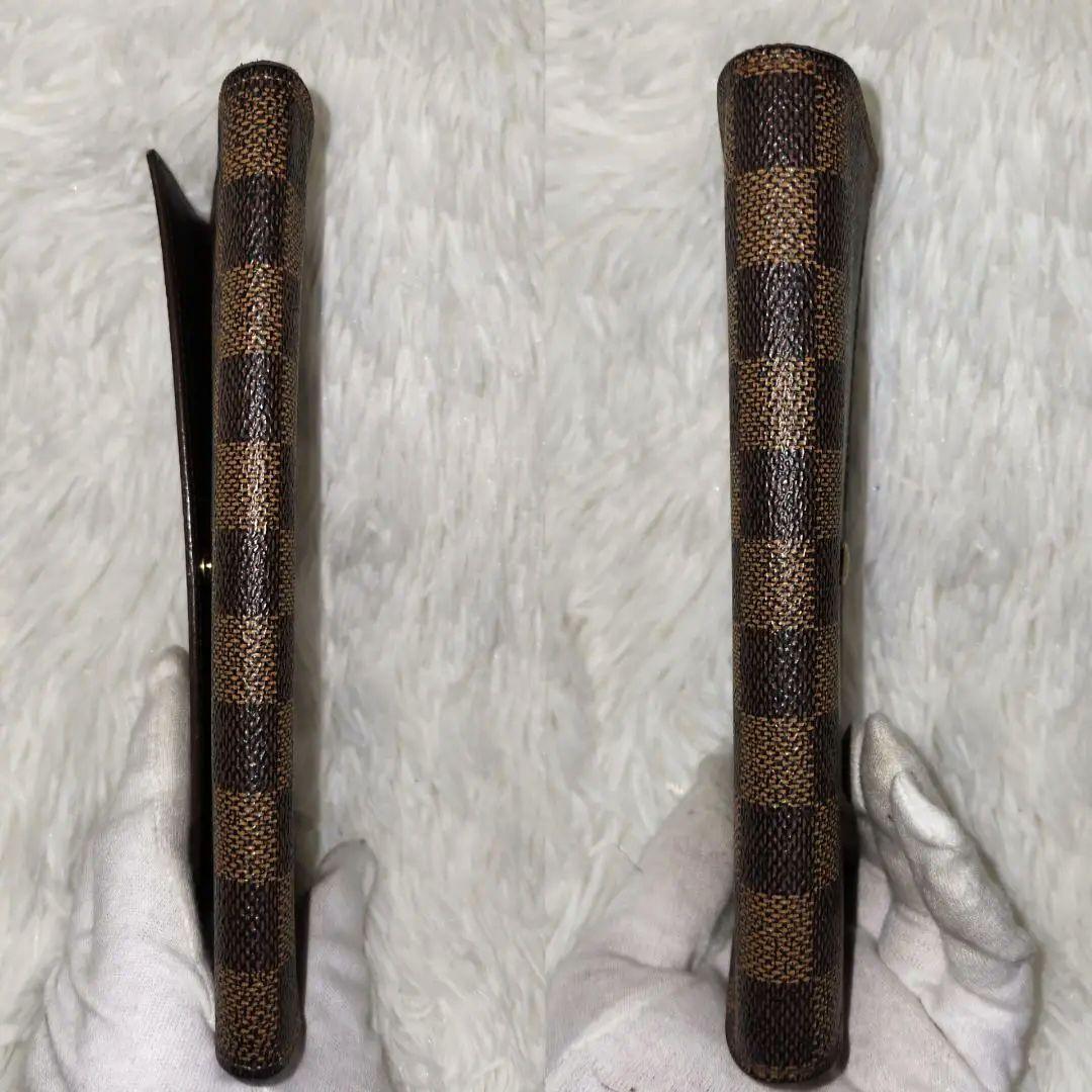 美品　ルイヴィトン ダミエ エベヌ ポルトトレゾール インターナショナル 長財布