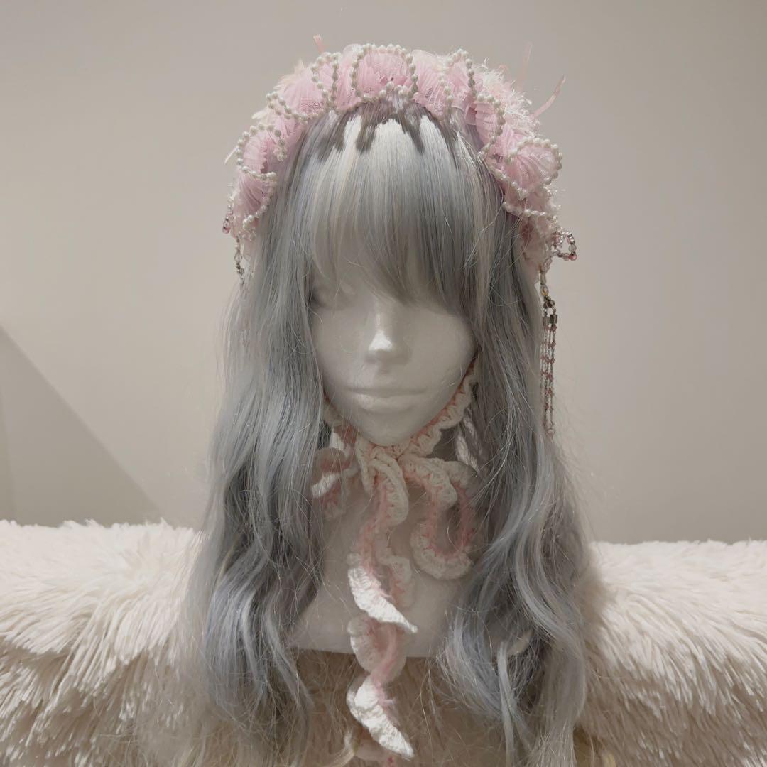 送料無料 通販 ファッション ribbon beads head 【chanuel】 dress ヘアアクセサリー
