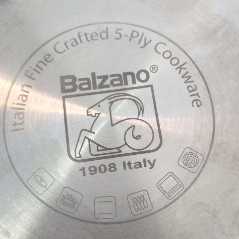 イタリア製　バルザーノ（Balzano）五層ステンレス　ウォックパン　フライパン