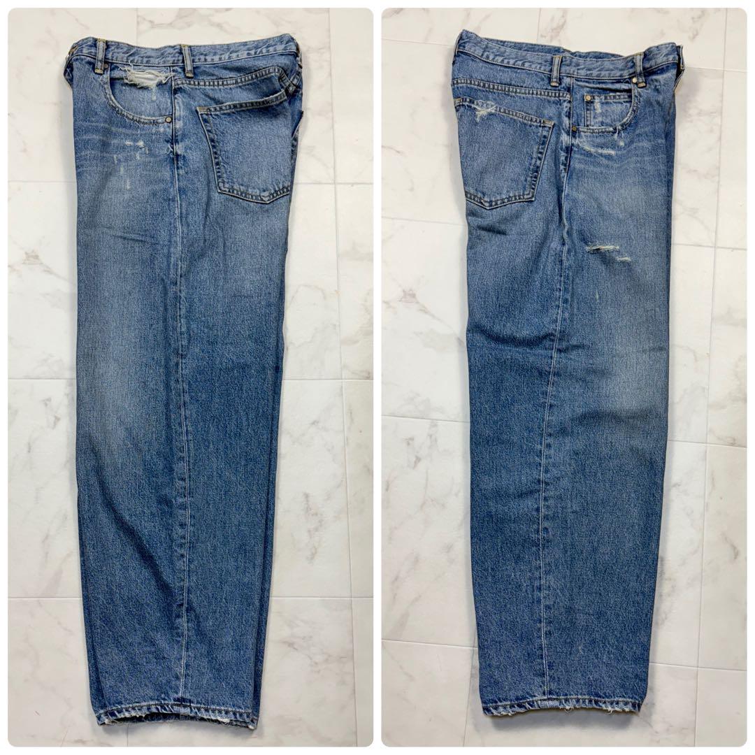 マウジー PUNA vintage denim バルーンパンツ 26 青 1 - メルカリ