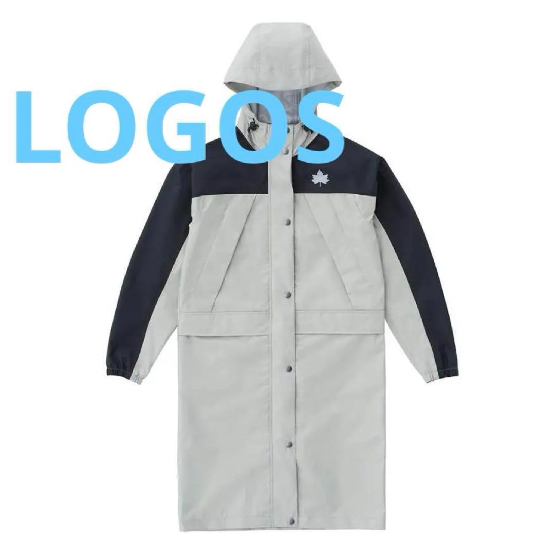 LOGOS　レインハーフコート　M　新品　防水　3レイヤー　レインウエア　コート