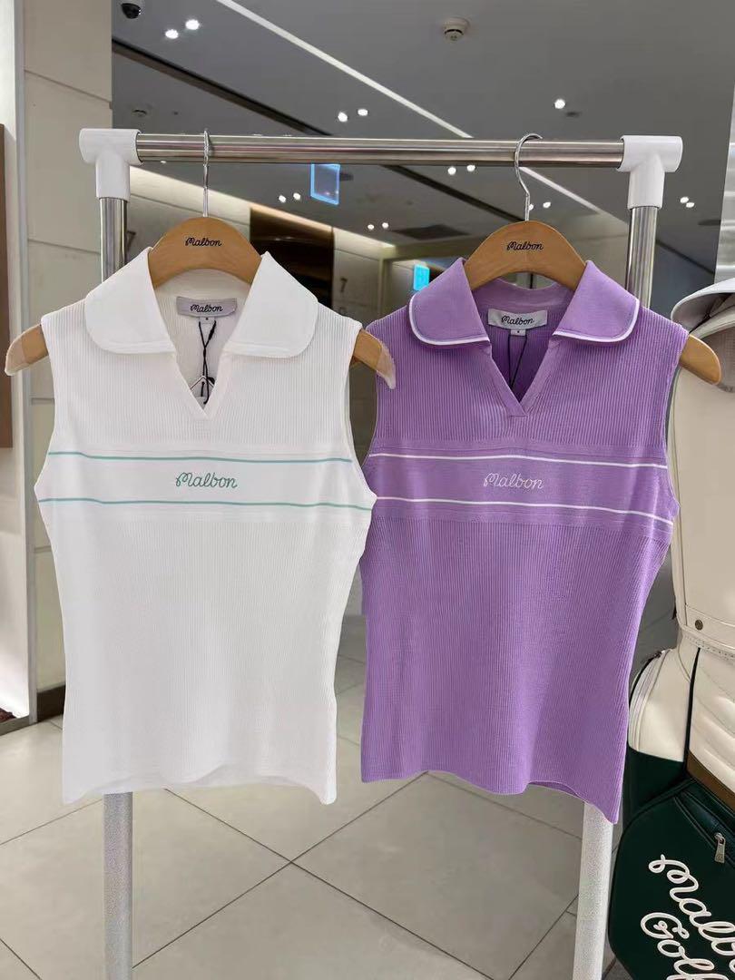 Malbon マルボン ゴルフウェア レディース ニットベスト 夏服 サイズS