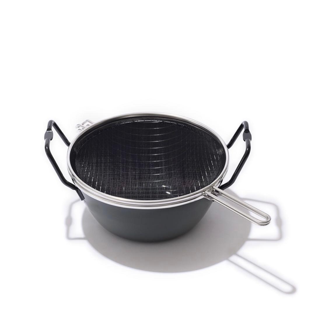 【美品】ラ バーゼ 鉄揚げ鍋22㎝セット おまけ付ティファール蒸し 【美品】ラ バーゼ 鉄揚げ鍋22㎝セット おまけ付ティファール蒸し