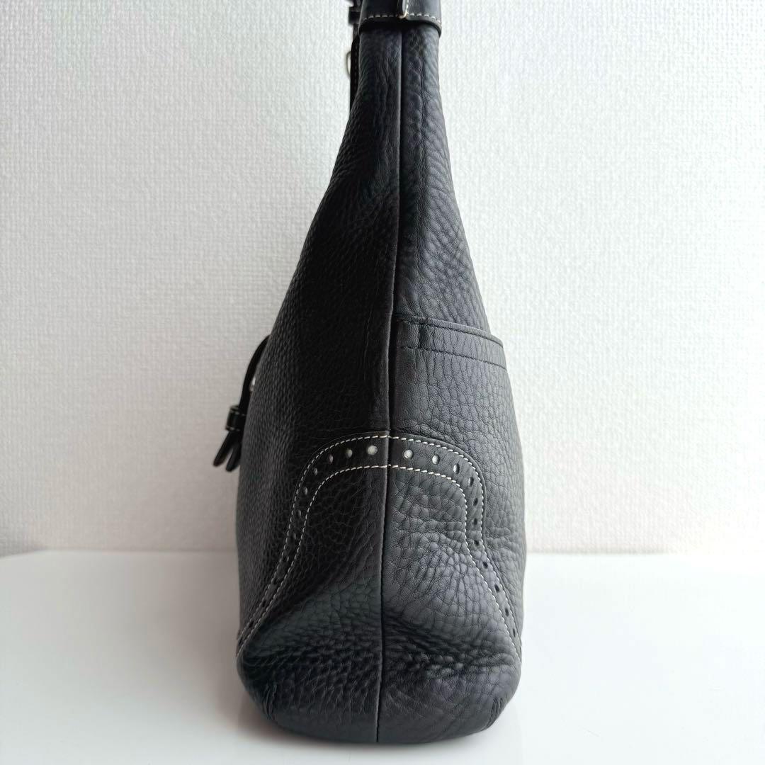 【良品】COACH コーチ ワンショルダーバッグ ソーホー シボ革 ブラック 黒 ✨良品✨ コーチ ワンショルダーバッグ レザー ブラック ソーホー