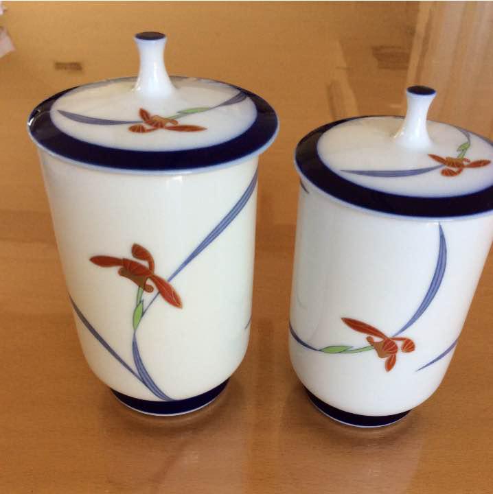 香蘭社 有田焼 夫婦湯呑み（新品）