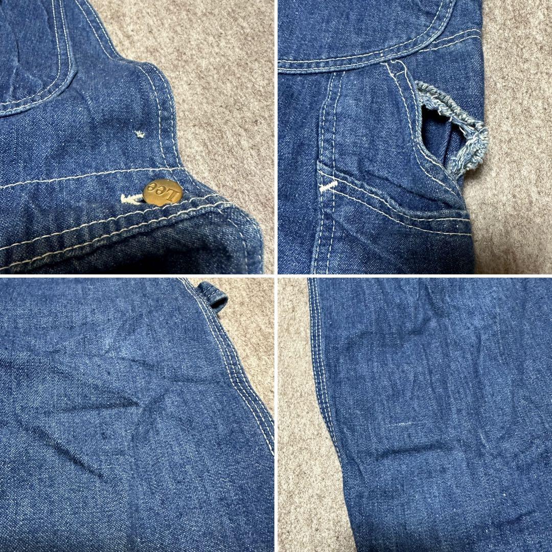 Lee オーバーオール デニム 濃 USA製 Vintage 70s W34位