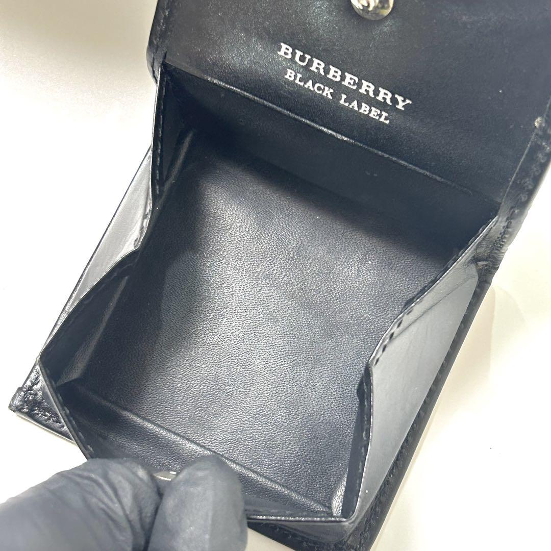 BURBERRY BLACK LABEL コインケース 小銭入れ　ブラック　箱付
