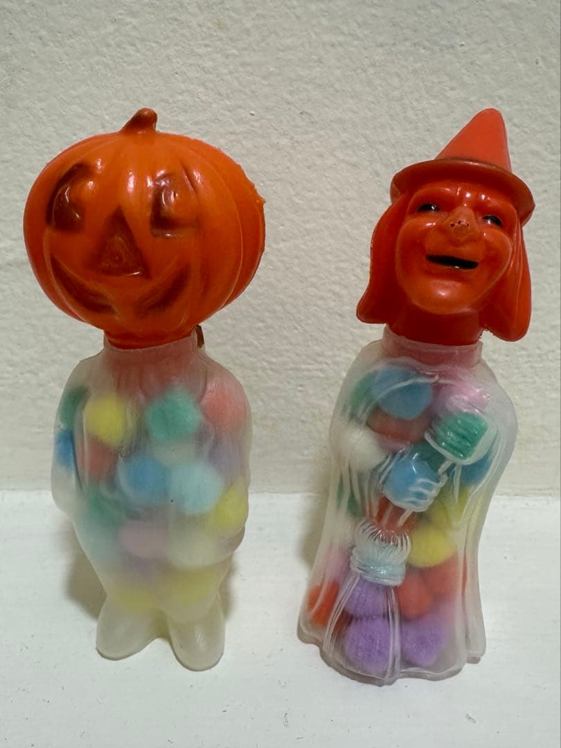 ビンテージ 当時 ローゼン ロスブロ パンプキン 魔女 キャンディーコンテナー傷や汚れあり