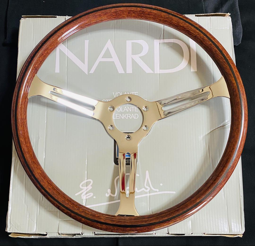 【大幅値下げ】ナルディ（NARDI）クラシックウッド ステアリング 15インチ
