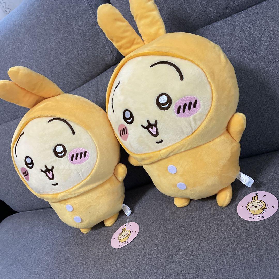 タグ付き ちいかわパジャマ・だららんBIGぬいぐるみ新品　うさぎハチワレモモンガ