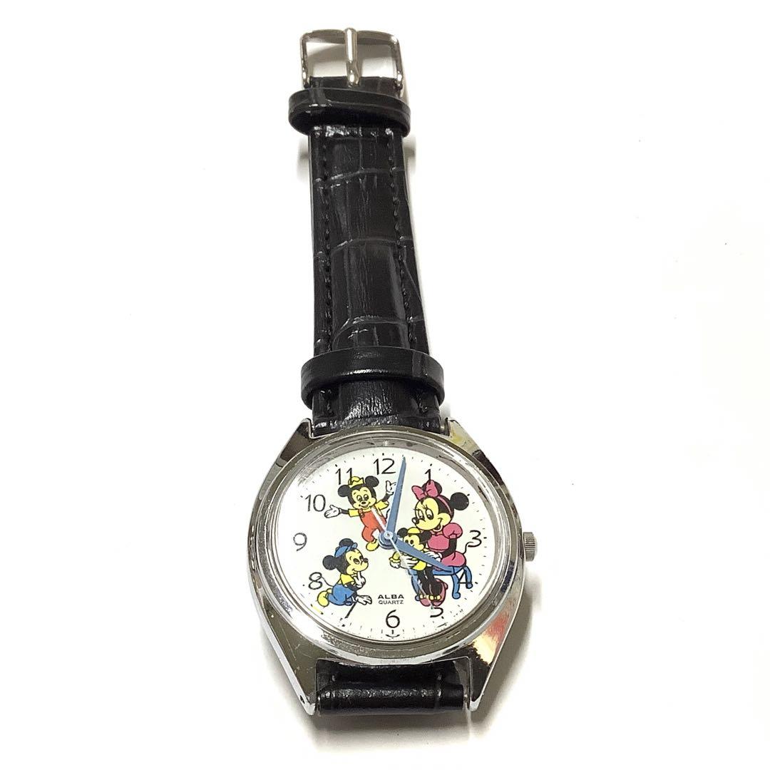 ビンテージ SEIKO ALBA ミッキーマウス ミニーマウス 腕時計